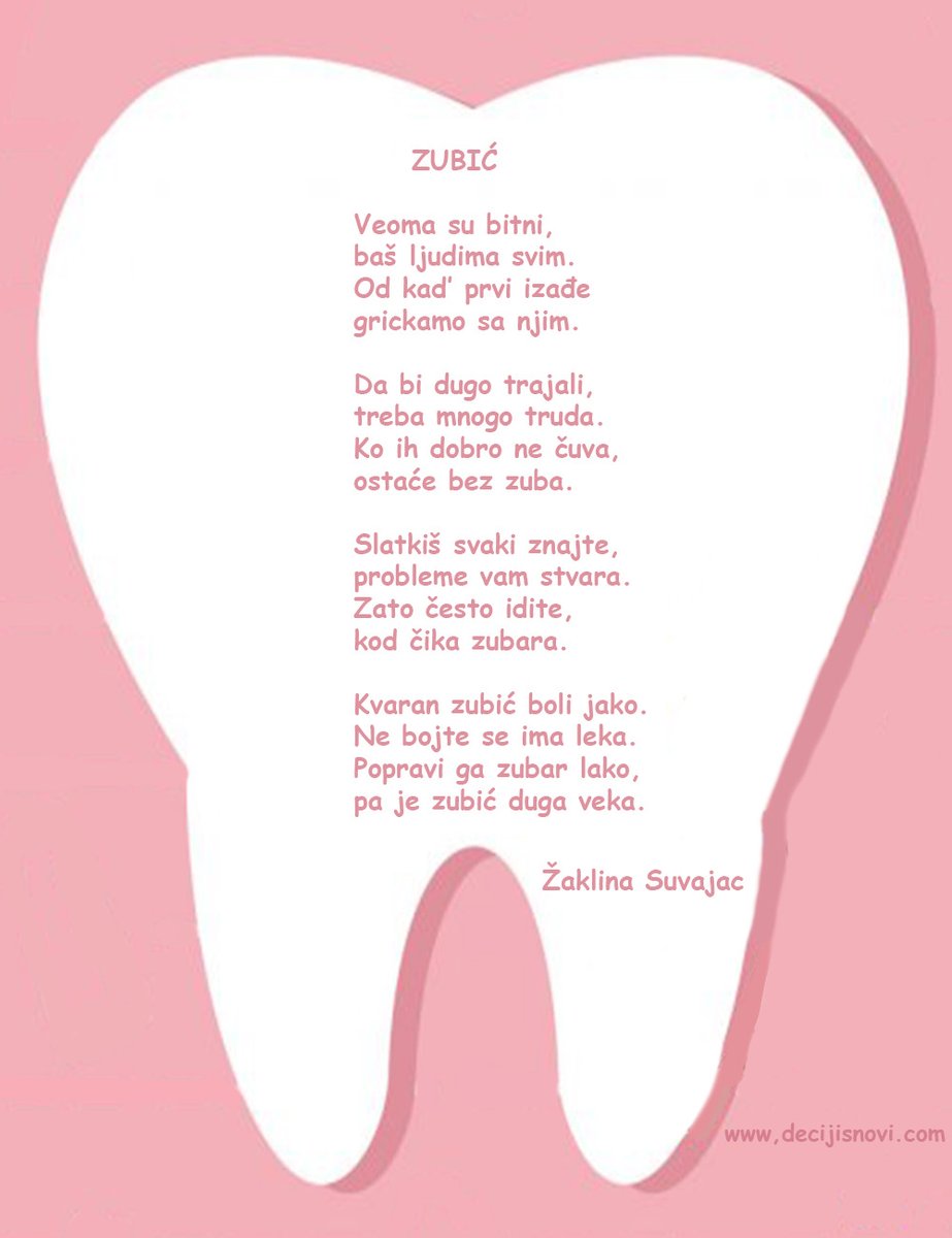 Pesma "Zubić" Žakline Nine Suvajac.
decijisnovi.com/pesma-60
#decijisnovi #zadecu #pesmezadecu #škola #skolica