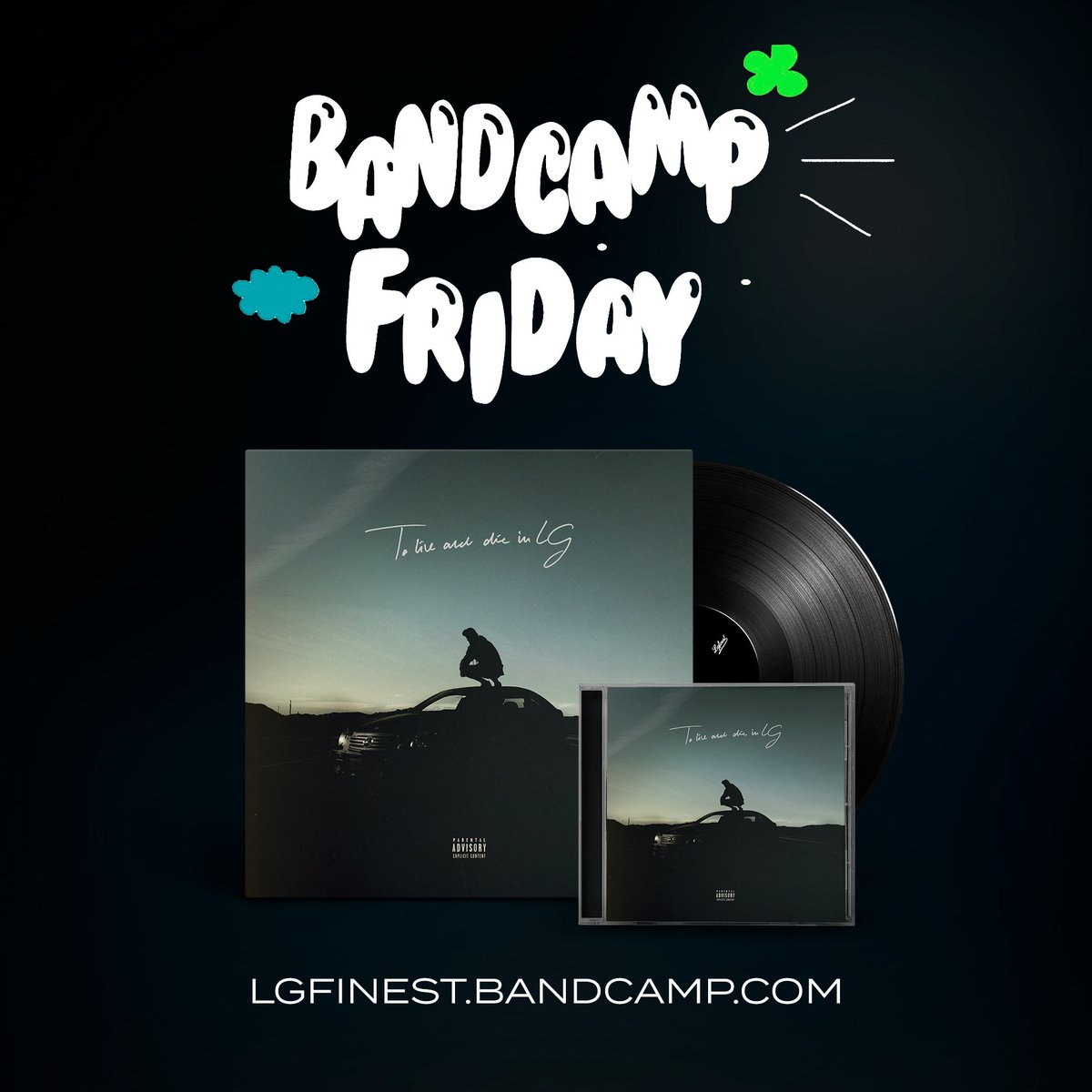 Hoy es Bandcamp Friday, lo que significa que durante 24 horas la plataforma nos libra de comisiones para que nos llegue la mayor parte del dinero de las ventas. Si estás pensando en comprar el vinilo, CD o las dos cosas, hoy es el mejor día para hacerlo.

lgfinest.bandcamp.com