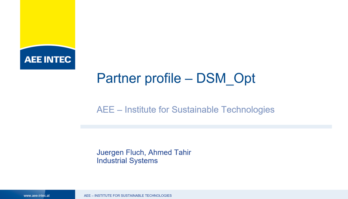 AEE_INTEC's tweet photo. Time to start our project #DSM_Opt powered by @klimafonds
Project will adress industrial flexibilities developed and applied in 2 real cases #bakerySorger and #Marienhuette
Partner @AEE_INTEC @unileoben #ENEXSA
kickoff takes place - online - and starts with the #gettogether https://t.co/mlUQDjvbCA