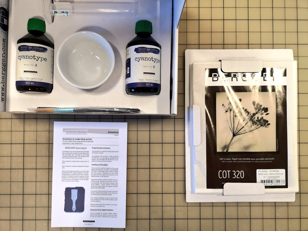 ZDP189's tweet photo. "WHAT'S IN THE BOX?!?"

If anything, the @BERGGER_FRANCE Cyanotype Kit is too complete. https://t.co/0Gfa0XMd2S