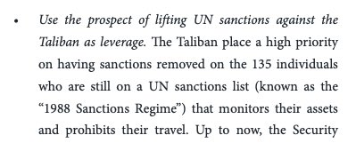 10/n: In similar vein, its recommendations that US and UN delisting be used as 'leverage' would require completely ignoring the negotiated agreement.