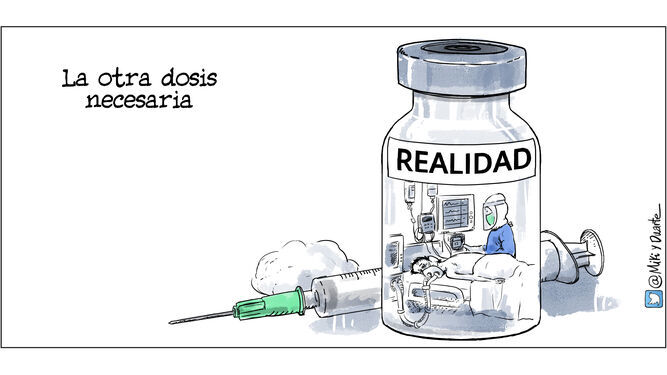 diariocadiz's tweet image. #Buenosdías!
&apos;La otra dosis&apos;, hoy en la viñeta de @mikiyduarte #FelizViernesaTodos y #FelizFinde