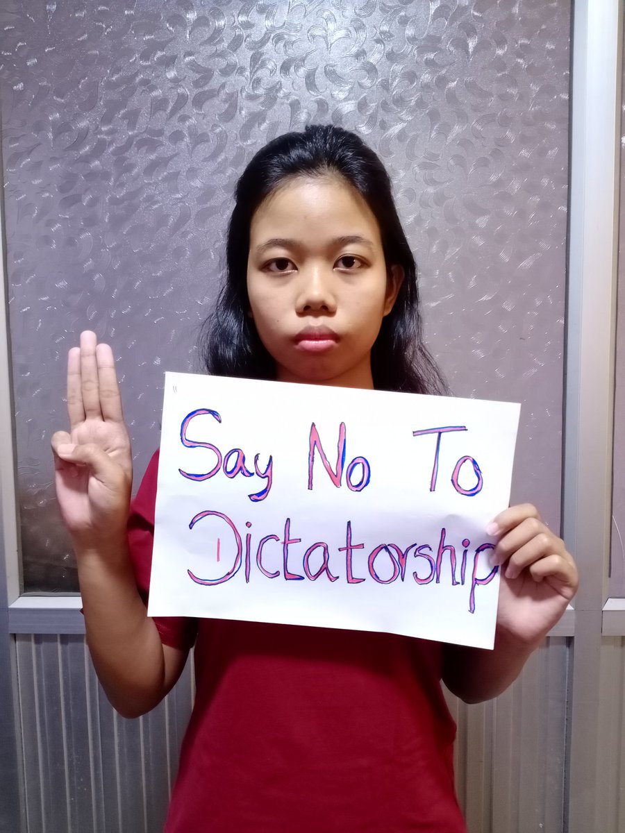 SuLay17635290's tweet photo. #InternetFreedomMyanmar #FightForMyanmar
#HearOurVoiceOfMyanmar https://t.co/2IfY8zAUi7