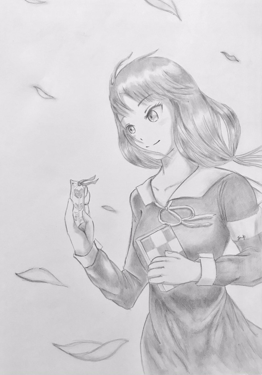 かぐ告民のあゆさん 鉛筆画 伊井野ミコ シャーペン画 ステラの花言葉 小さな強さ 燃える思い ミコちゃんにピッタリ 何か反応いただけると次も頑張れます かぐや様は告らせたい 伊井野ミコ イラスト 絵描きさんと繋がりたい