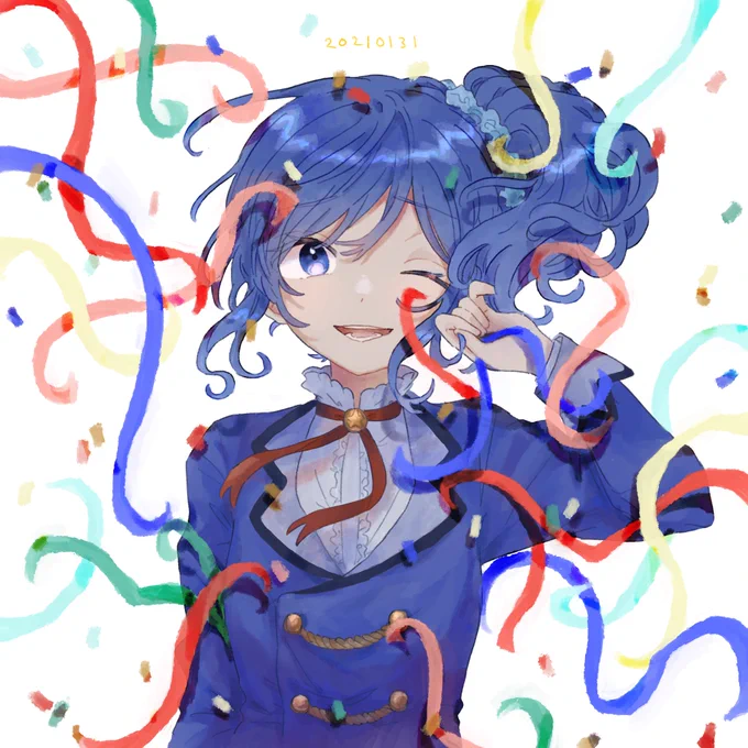 祝われ〜〜!!!!!🎉🎉🎉(堂々の遅刻)
#霧矢あおい生誕祭 
#霧矢あおい生誕祭2021 