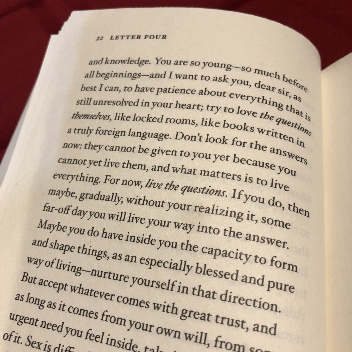 UndiscoverPoem's tweet photo. Rainer Maria Rilke, Letters to a Young Poet #LivetheQuestions and Austin Kleon @austinkleon, #KeepGoing #ForgettheNounDotheVerb https://t.co/aMErYGN7GD