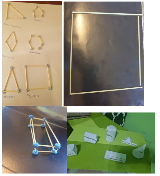 MrsVenemore's tweet photo. This week year 2 have been learning about shape.  Today we have been making 2D and 3D shapes using objects we have at home. I am so impressed with how imaginative they have been. 👍 @QHAThurrock @mrs_mamoon @HSoorty @Miss_GKnight @TrustCatalyst https://t.co/6PGz1DtYaf