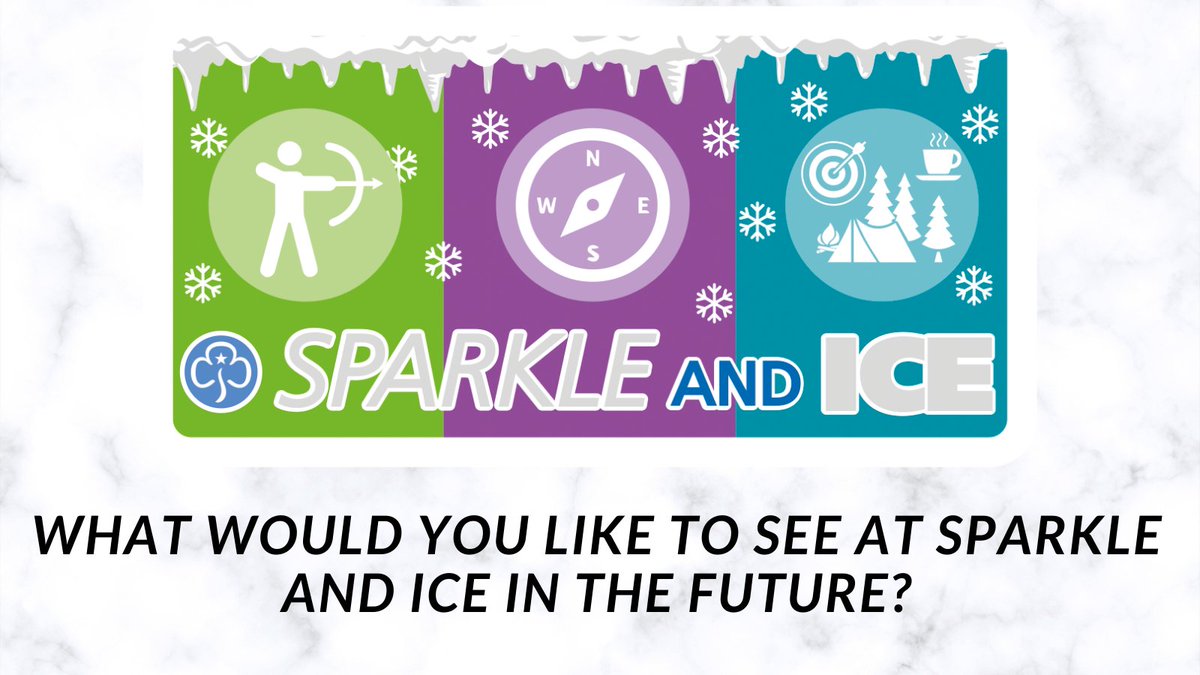 We hope you've emjoyed some of our activities and challenges this weekend. 
We're really keen to keep improving our events, and to do that we need your help. Tell us what you want to see at the next #SparkleAndIce