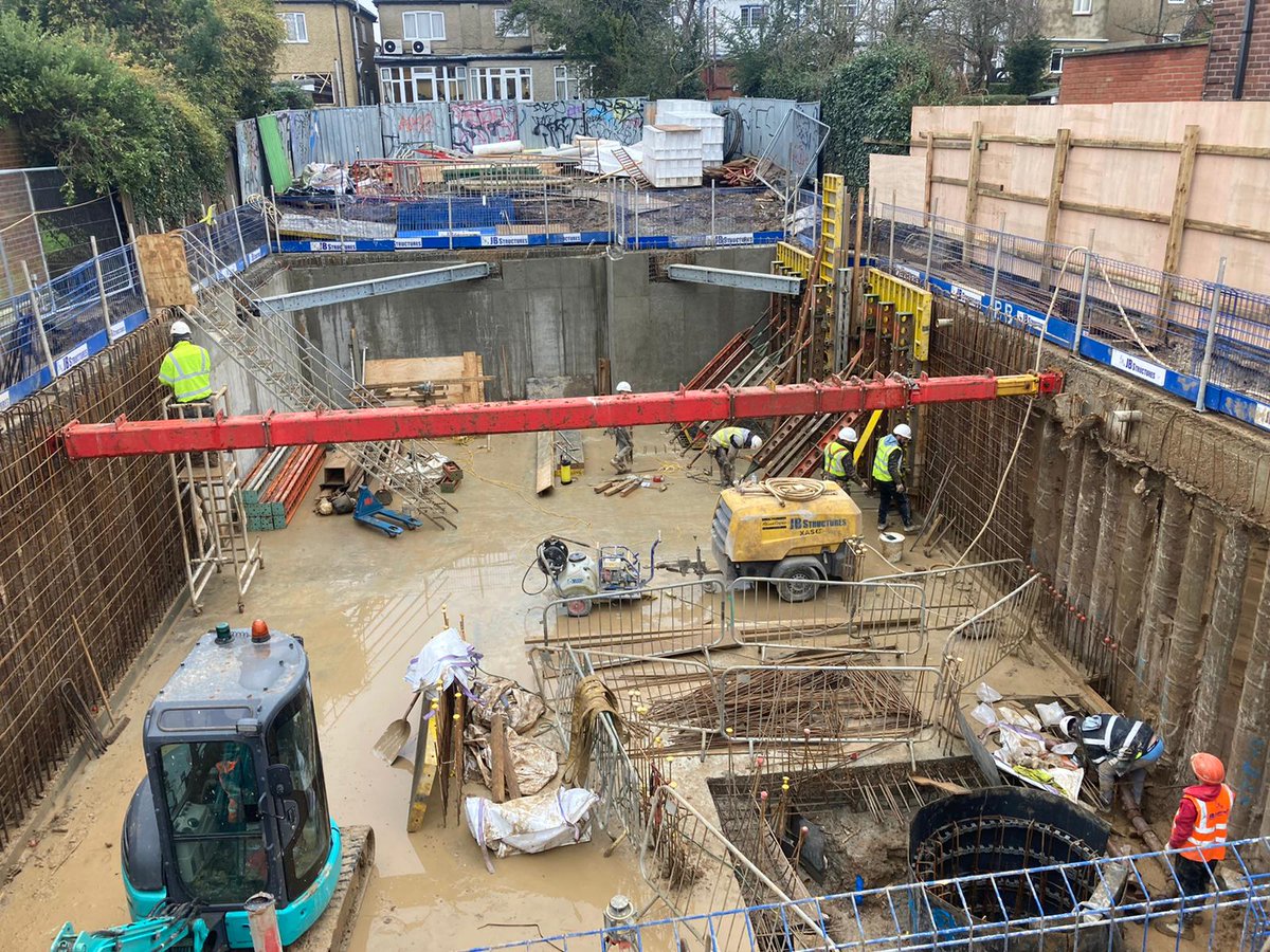 Wolff_Arch's tweet photo. This fantastic new build 6 bedroom Georgian style house, including basement, with elegant brick detailing, is under construction in London, with the basement well underway. #design #bricks #construction #architecturaldesign #london https://t.co/Mp4eQDYqnc