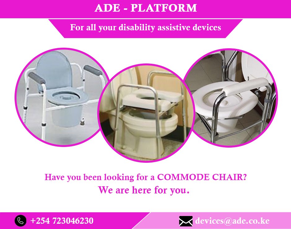 AdePlatform's tweet photo. Have you been looking for a commode chair? ADE assistive Devices and we'll deliver it at your doorstep. Talk to us.
Call: 0723046230.
Email us: devices@ade.co.ke 
#WeLoveYouMingi #wecare #Errandsguy #DigitalBoostPackage 
Powered by @errandsguy https://t.co/nkB2iQwn85