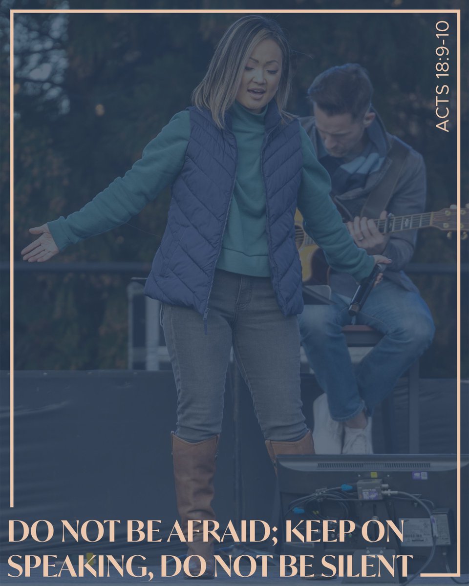 One night the Lord spoke to Paul in a vision: “Do not be afraid; keep on speaking, do not be silent. For I am with you, and no one is going to attack and harm you, because I have many people in this city.” // Acts 18:9-10