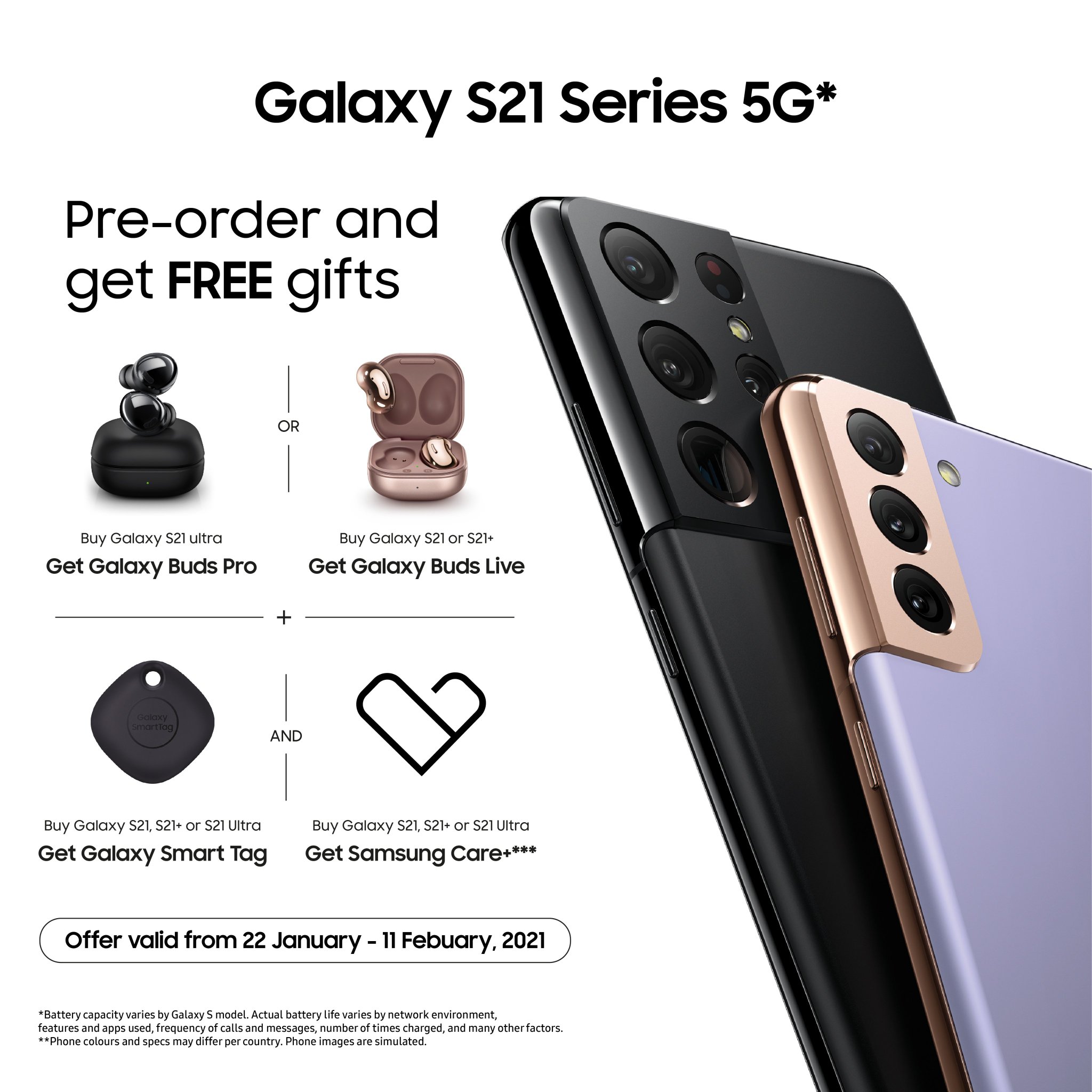 Buy Galaxy S21, S21+, S21 Ultra 5G, Offers