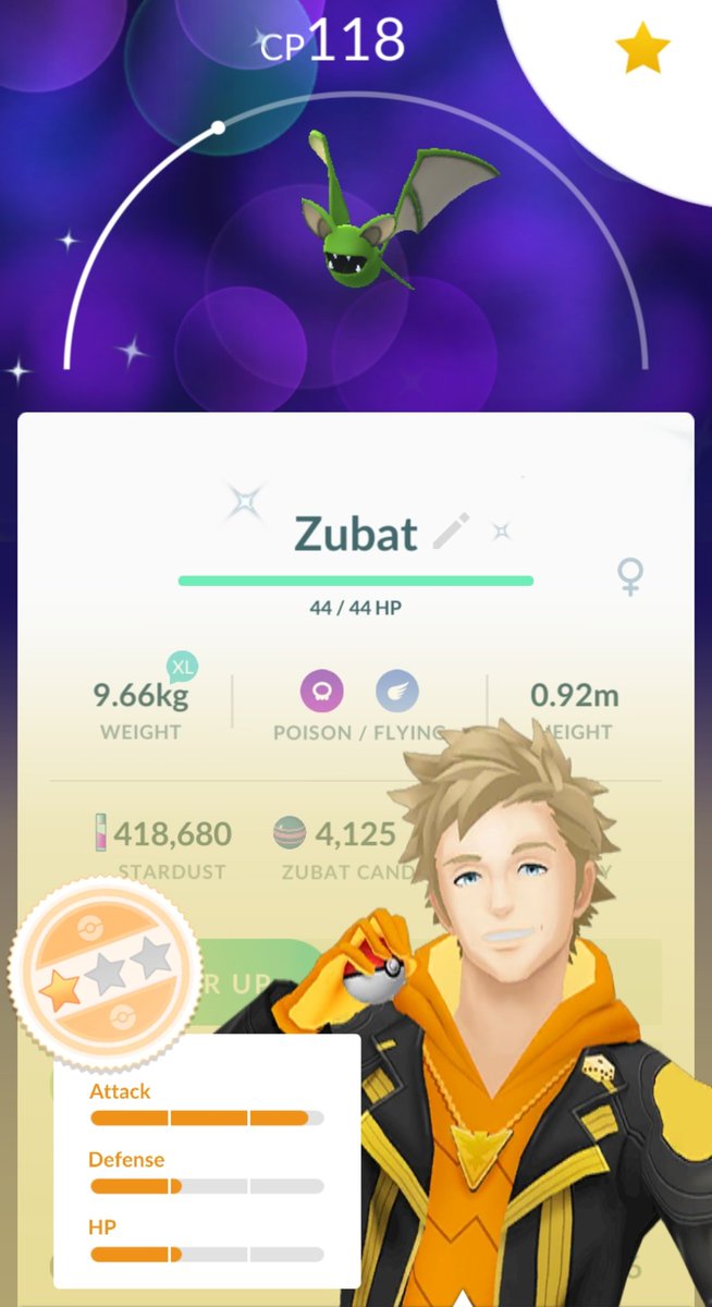 Danzobiggins50's tweet photo. I never expected to get 1 shiny zubat this event, let alone complete the shiny family 🤩🤩
3rd Shiny Zubat 🤩🦇✨
(Shiny Crobat looks amazing 🤩)
#zubat #ShinyCheck #shiny #shinypokemon #shinycrobat #shinyzubat #PokemonGO #Pokemon https://t.co/EWZCtUJqDJ