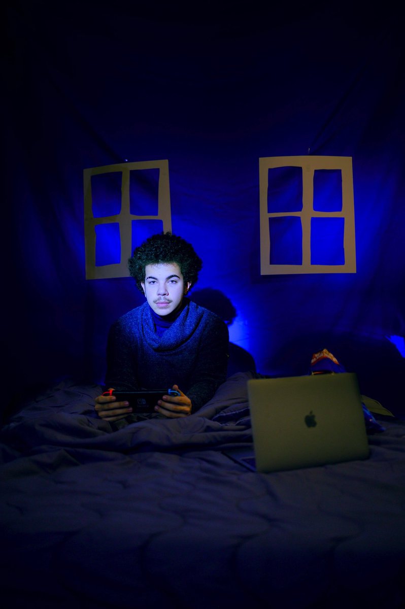 Blue: Represents feelings of isolation, depression and a growing sense of contentment