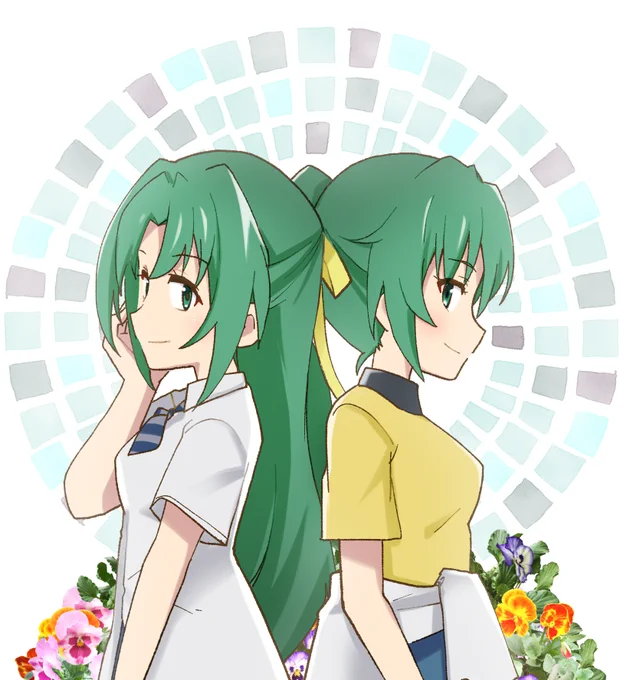 今日は双子の日だった…という事で!
 #双子の日 
 #ひぐらしのなく頃に #ひぐらし 