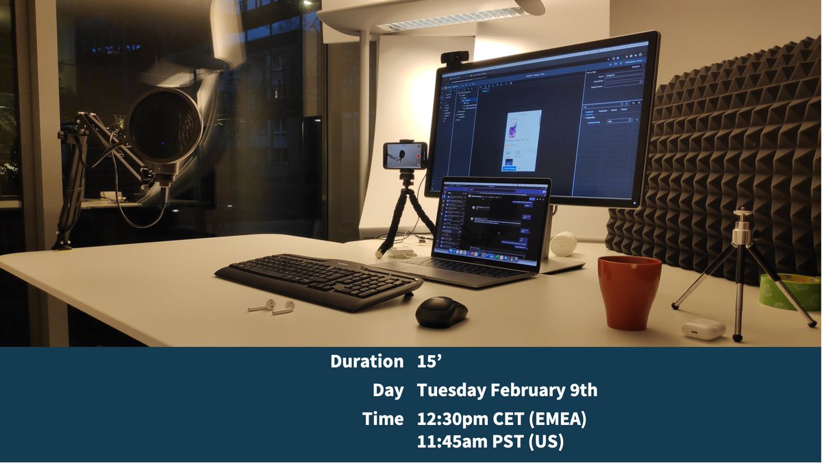 [Backstage / sneak peek]

Sound ✅
Lights ✅
Monitor ✅

Getting ready for my first #webinar on #DXPlatform and #buildingblocks for <a href="/NeptSoft/">Neptune Software</a>  

Dont' miss it, register here!

lnkd.in/d5mhs7s