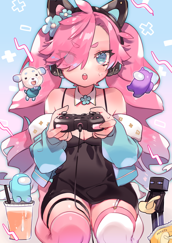 「シュゼットがVtuberだった頃の絵です? 」|さく之輔のイラスト