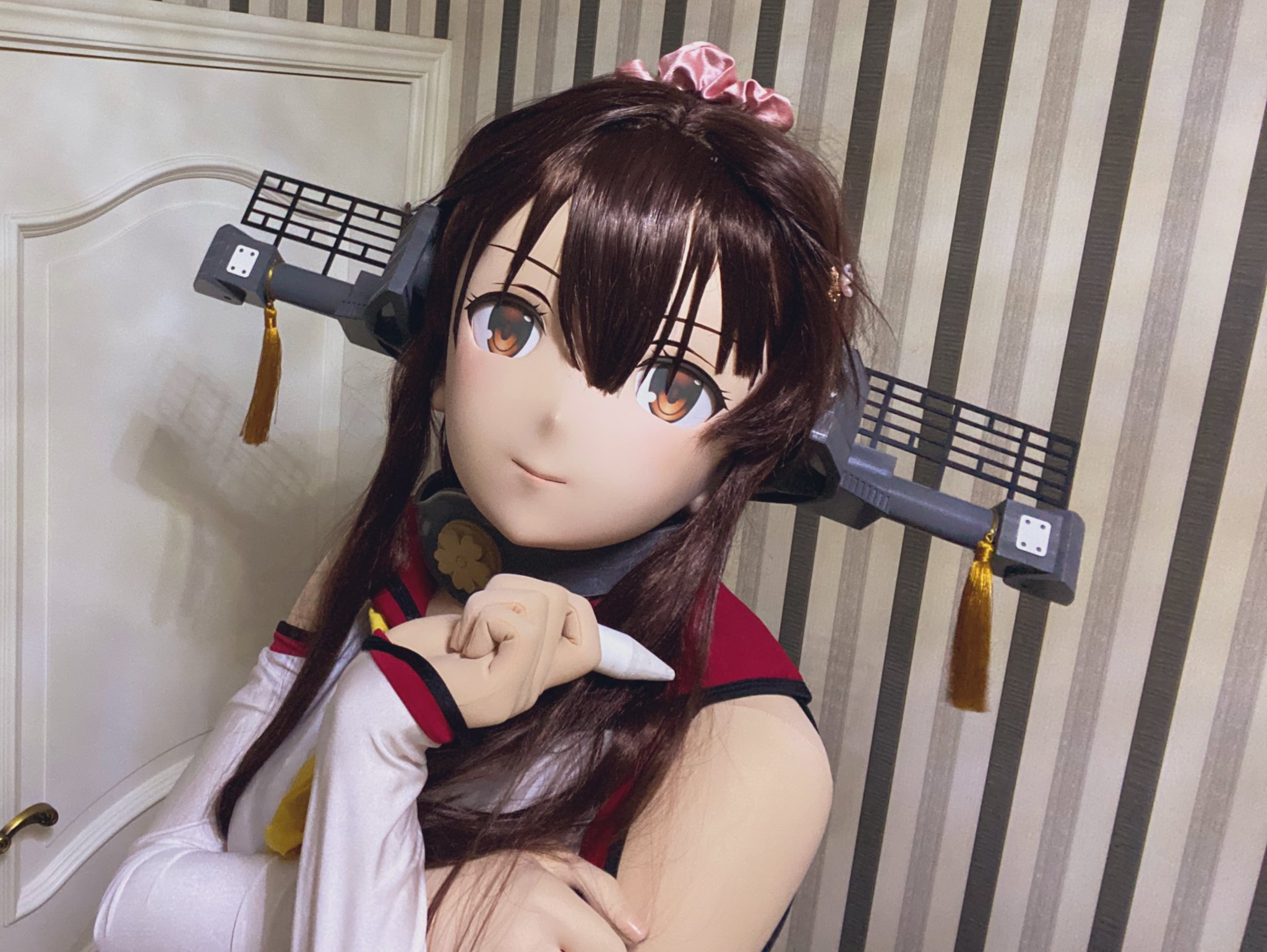 全頭面　島風 　 艦隊これくしょん　 着ぐるみ　マスク　コスプレ 全頭面 島風 艦隊これくしょん 着ぐるみ マスク コスプレ 全頭面