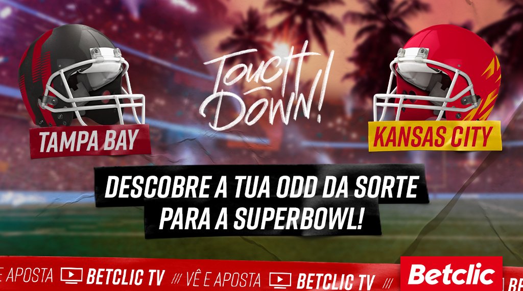 BetclicPortugal's tweet photo. 🏈 O #SuperBowl é já no Domingo!!! Se a tua odd da sorte se realizar, ficas habilitado ao sorteio de 10€ em Bónus para 10 pessoas!

- Dá RT
- Comenta #SuperBowlBetclic + o teu Username 

Uma participação por utilizador.
Termina às 19:00h de Domingo, bónus pago na Segunda. https://t.co/ysyIlLz86n