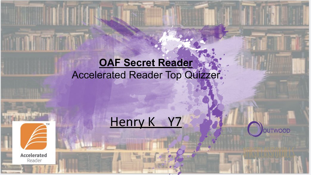 OutwoodFoxhills's tweet image. Well done to the following Accelerated Reader Top Y7 Quizzers! #FirstclassFoxhills @AccReader #Reading #Secretreader 🤩🥳