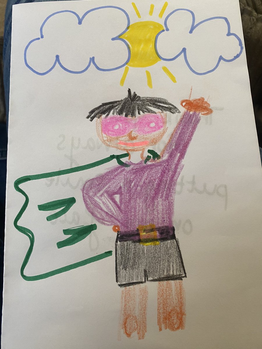 bobbisuez's tweet photo. Inspired by Miss Archer’s heroes lesson.... I made a card for mine 😊 @DucklingClass @TheAntsClass https://t.co/GqC3HBolXw
