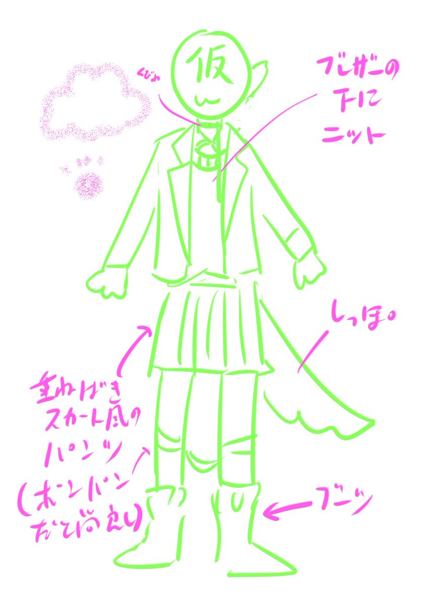 こういう着こなしだったらいいなーーーーーーーッッッ!!!!
って勝手に思ってるんだけども村雲江(仮) 