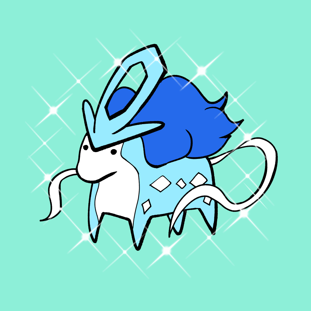 色違いのスイクン欲しい人がみんなゲットできますように 真鍋 陽のイラスト