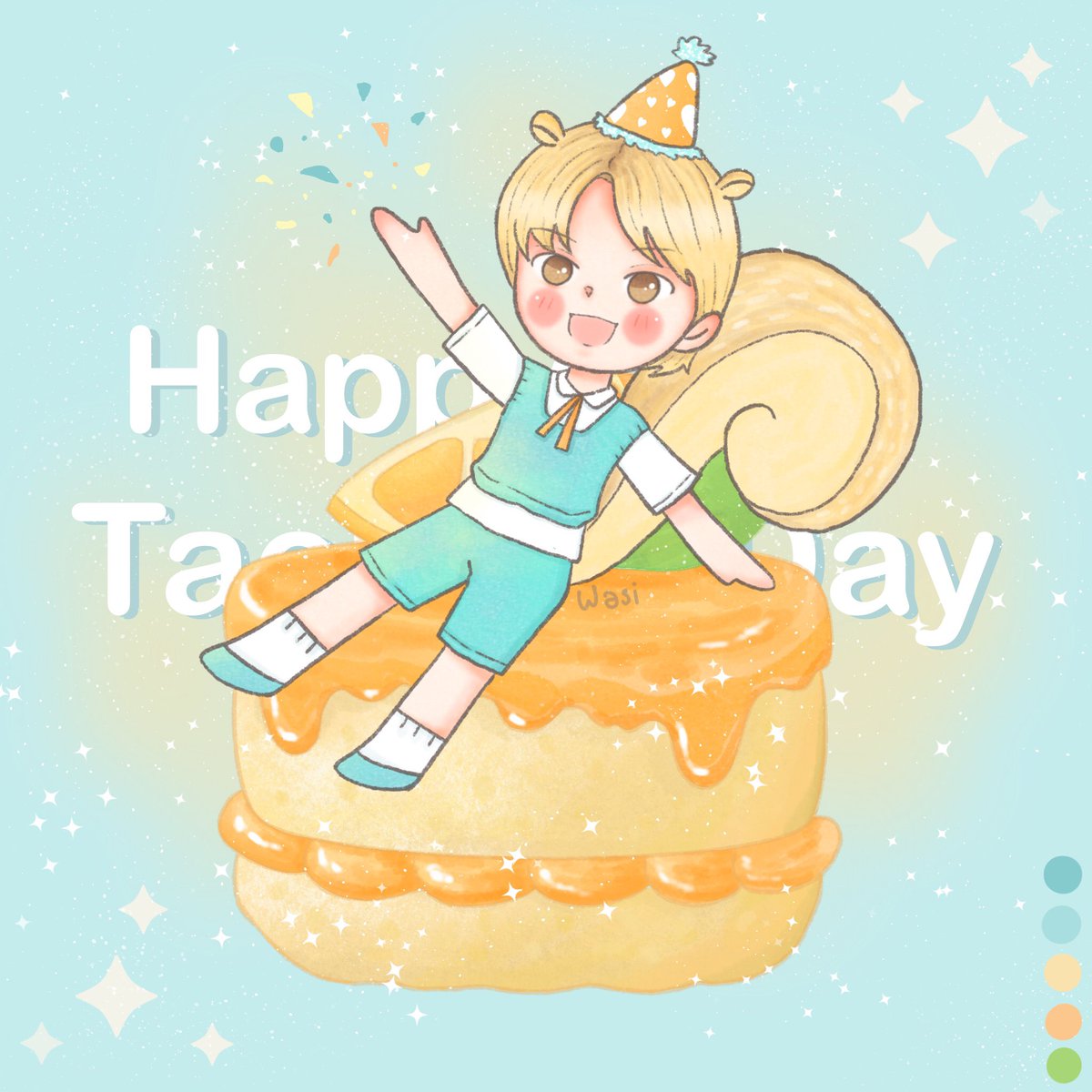 wasiwork10's tweet photo. 🧡🐿Happy Birthday♪¨̮⑅*⋆。˚✩.*・
#따뜻한_태현이의_스무번째_푸른봄
#OurGoldenBoyTaehyun
#TaehyunOurShiningStar
#HappyTaehyunDay @TXT_members
#TXTfanart #wasiwork https://t.co/fn0XpEI3CV