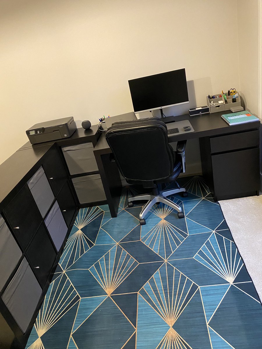 Turned this room into an office-come-movie room (again, sofa incoming).The original fireplaces in this place are 