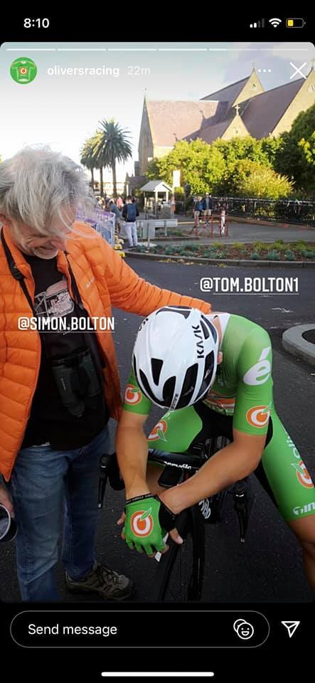 Super impressed with 7th place for <a href="/tom__bolton1/">Tom Bolton</a> in Road Nationals Elite Crit in Ballarat tonight.  Fast race and he left it all out on the road <a href="/oliversracing/">Oliver's Real Food Racing</a>