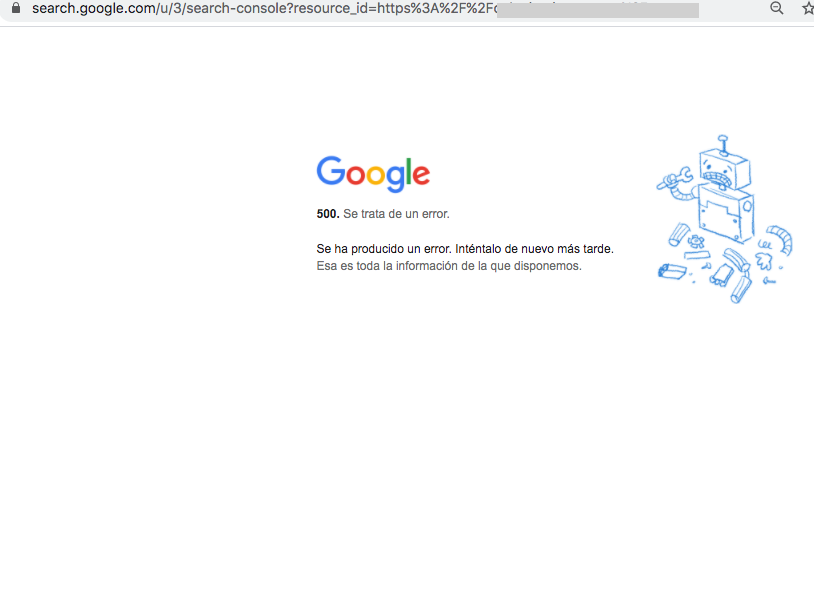 i'm trying...  #searchconsoledown