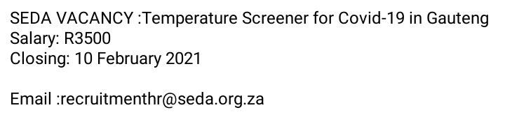 Bhubesi_Klaas's tweet photo. Nawa amaVacancy MasiZame

#JobSeekersSA
#KeaDrive https://t.co/CYIKFTYglO