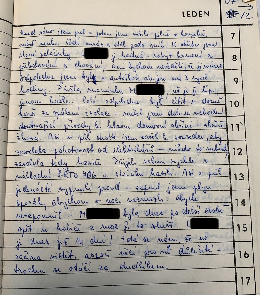 _neobycejna's tweet image. Máme tu další úryvek #denik. Stále jsme v lednu 1982 :)