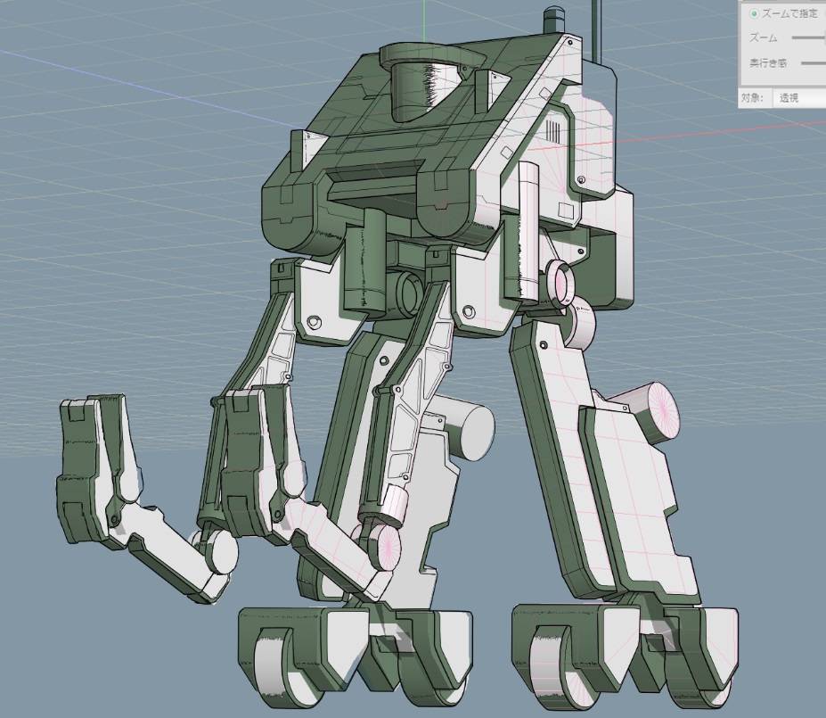 I sometimes make a rough 3D model with a modeling software called Metasequoia, and use it as a rough sketch to proceed with the drawing.
Every time I use a rough model for a drawing, I clearly mention it.
Recently, I've been drawing by hand without rough models. 