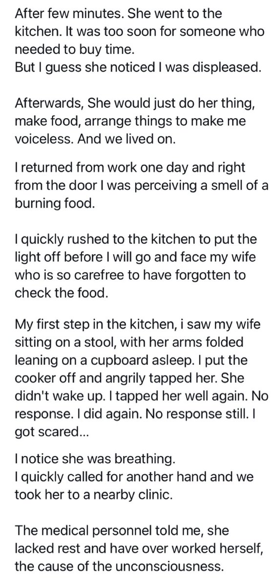 - Auditor narrates how house chores almost took the life of his wife. 1/2