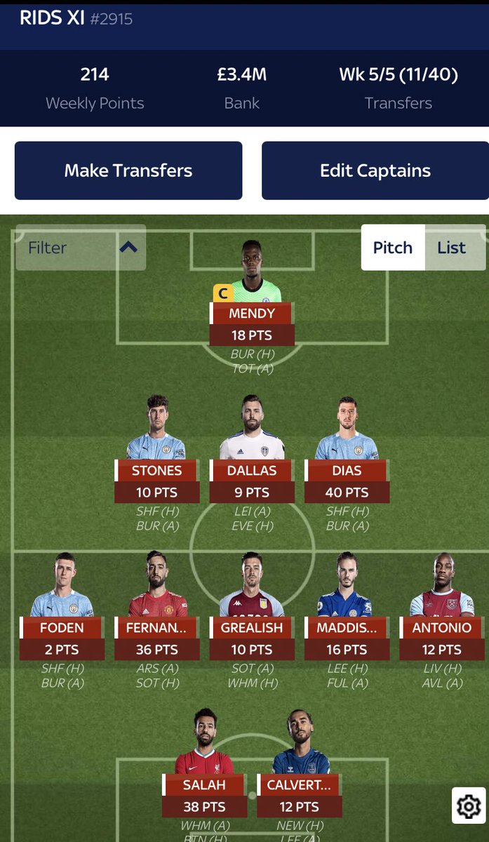 TheFPLHatters's tweet photo. Decent week on #SkyFF shame about Foden https://t.co/fFfECkftIe