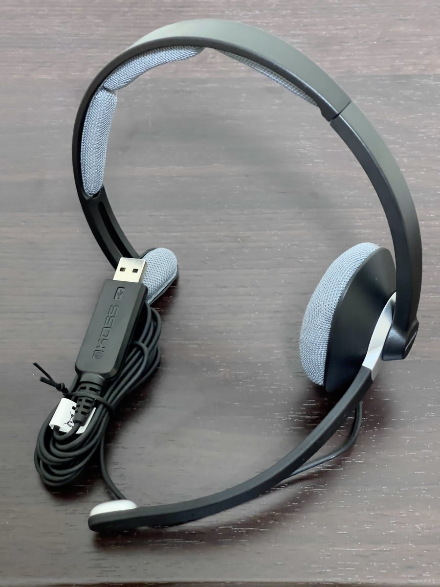 AkmtRacing's tweet photo. #TEAC 様の懸賞に当たり、ノイキャンマイク付き片耳 #ヘッドセット 「 #KOSS #CS295-USB 」が送られてきました! ありがとうございます!! テレワークに活用させていただきます!!!
#懸賞 モノが連日届くという事態に、思いも寄らぬ宅配アプリからの通知にドキドキする2日間でした。 https://t.co/ujeOTWbFK1