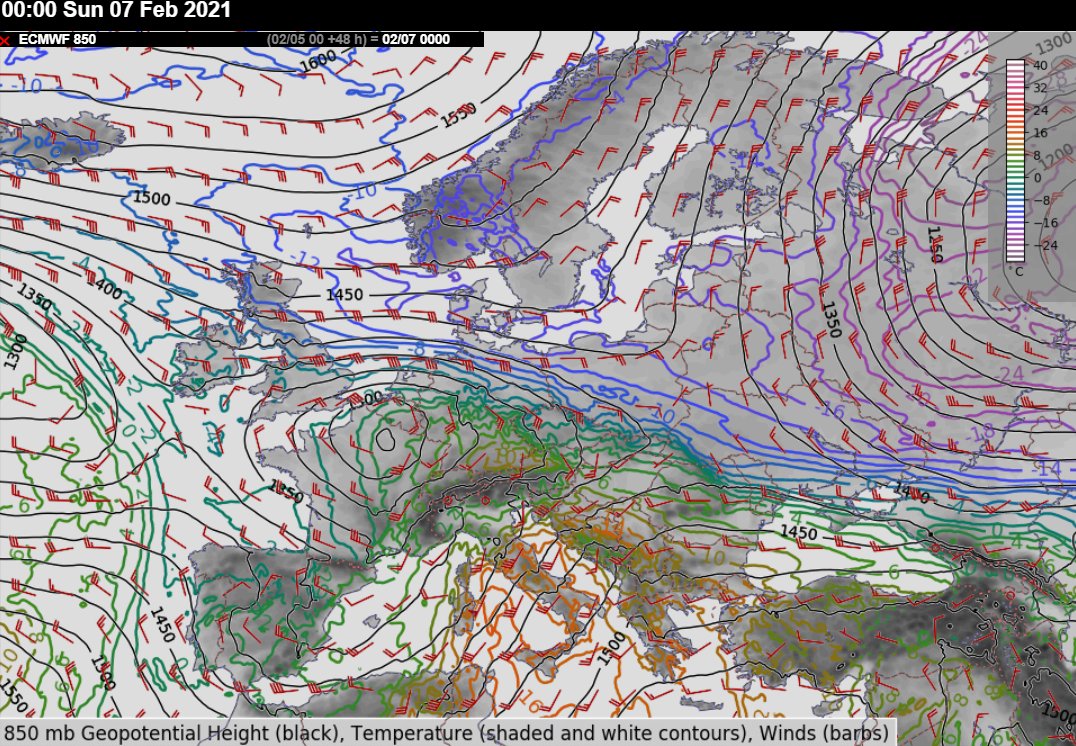 A true clash of Titans this weekend featuring significant frontal boundary between arctic and tropical airmass over central and western Europe. Heavy snowfall, blowing snow, freezing rain will all be seen in their arena. Where will their arena move is a big question.