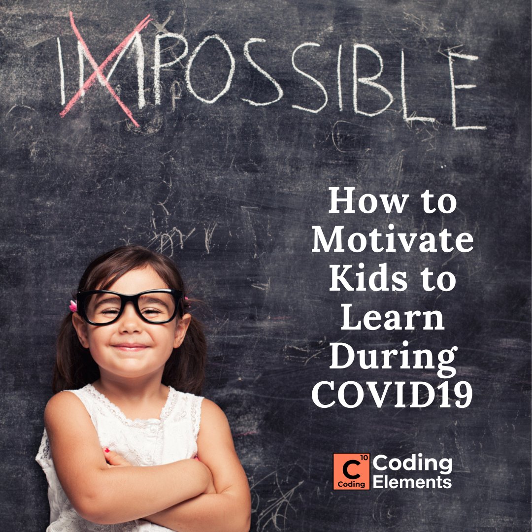 CodingElements's tweet image. With a little support we can ensure that the child remains positive about their learning and enjoys their learning journey. Let us look at some ways we can motivate kids to learn during Covid19.
bit.ly/2OaoSbd
#codingelements #kidslearning #motivation #Coding