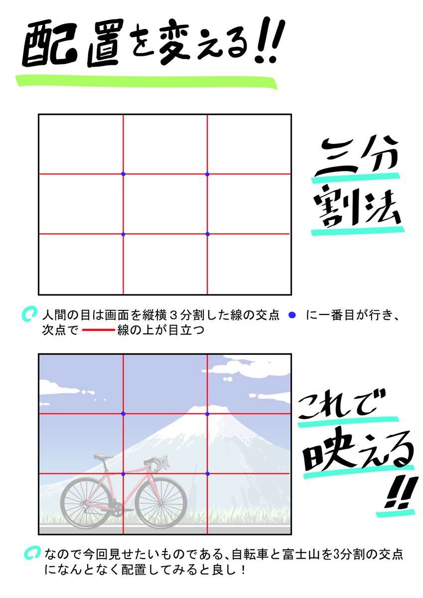 映える自転車写真を撮る構図①
#自転車 #ロードバイク #写真 