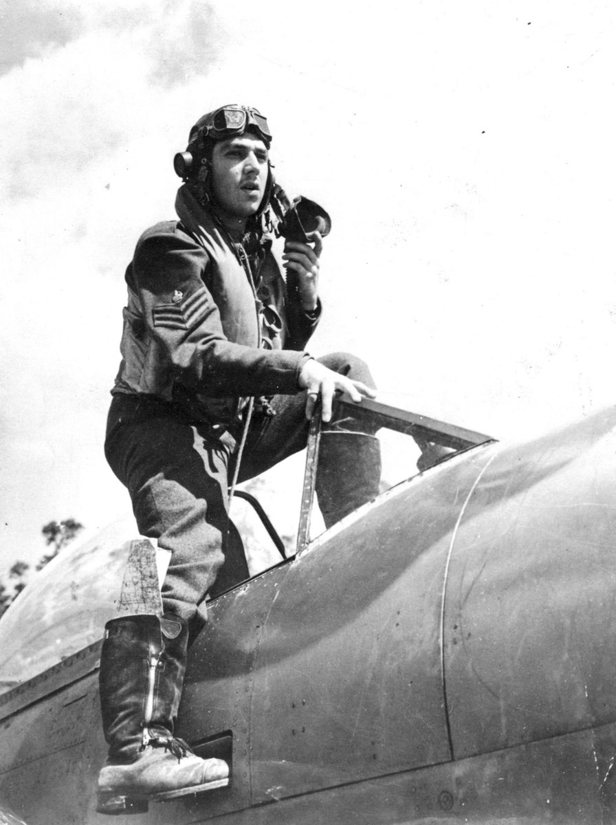 Bond is not the only thing Sir Ken should be remembered for. For Klaus 'Heinie the Tankbuster' Adam was a German Jew who escaped with his family to England. He joined the RAF and was assigned to the legendary 609 Sqn flying Hawker Typhoons. 1/  #Thread  #OTD  https://twitter.com/007/status/1357630045267914752