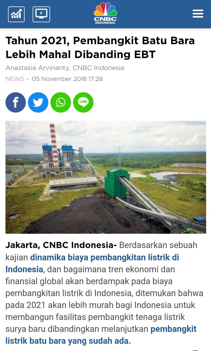 Selama ini kan PLN selalu bilang batubara lebih murah daripada renewable energy a.k.a EBT (Energi Baru Terbarukan), padahal aslinya mah mahal banget, cuma dapet subsidi dari negara aja makanya murah.