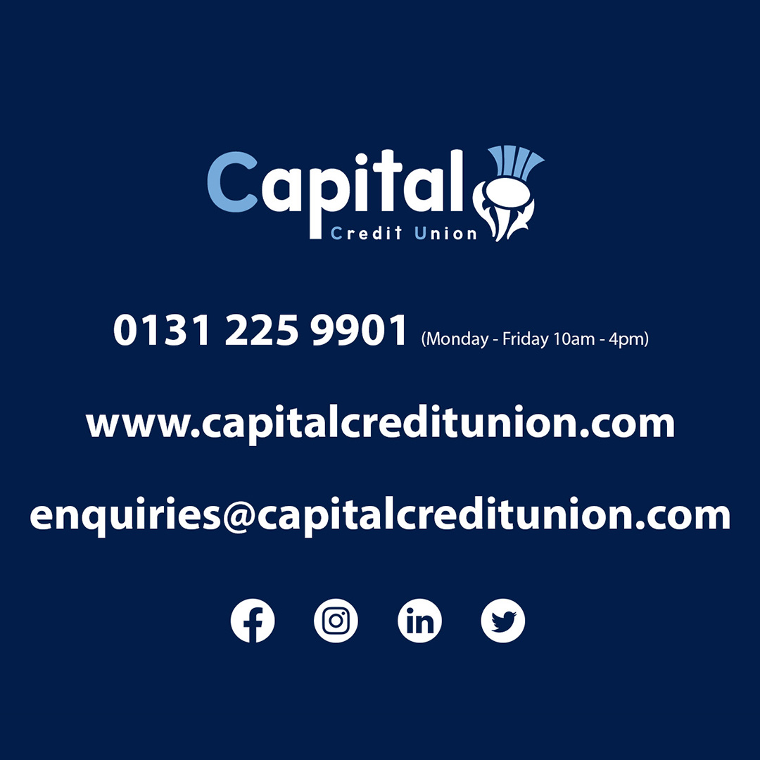 We hope you have a lovely weekend! Just a reminder that you can get in touch with our team at 0131 225 9901 or enquiries@capitalcreditunion.com if you need help with anything. 😃
#capitalcreditunion #creditunion