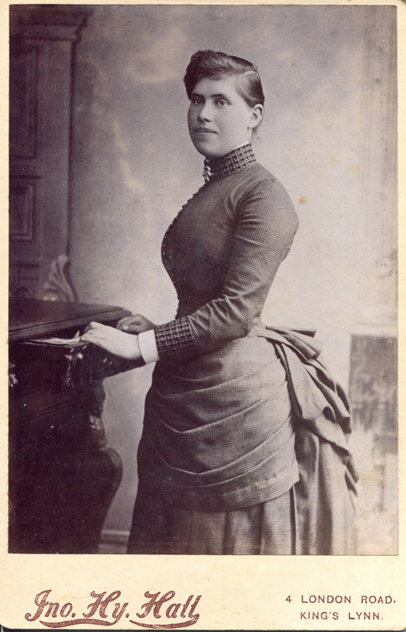 KLNTY2020.260 shows why you can't solely rely on clothes to date a photo. The studio mount dates it to 1890-93, but the lady is wearing a bustle, which had disappeared by 1890s. Clearly she is wearing her best clothes for the occasion, even if they are out of fashion. [12/20]