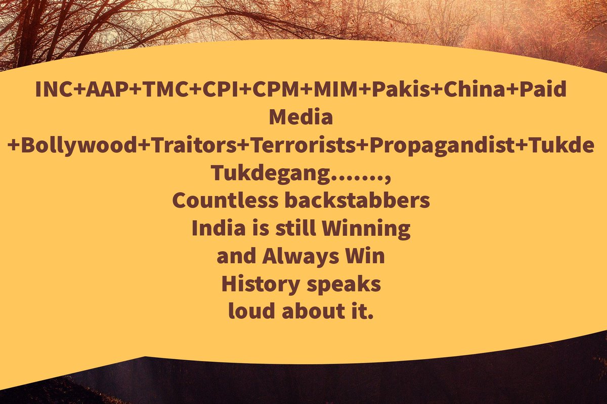 skoosam's tweet photo. #IndiaTogether 
#IndiaAgainstPropoganda 
@BJP4India 
@narendramodi ji

We stand with U &amp; our great nation
No force can touch us, Sanatan Dharm's fighting and brave blood is running in every True Bharateey. https://t.co/Njx9gNrao9