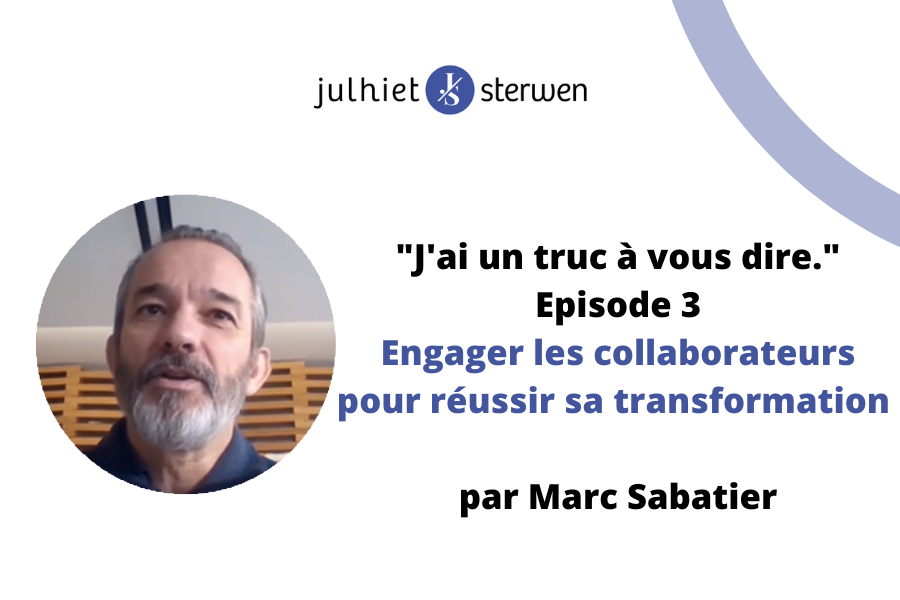 [#engagement] Comment engager les collaborateurs pour réussir sa #transformation ?
Découvrez le 3e épisode de "J'ai un truc à vous dire", les chroniques de <a href="/sabatier_marc/">Marc Sabatier</a> !
bit.ly/3jlTn9A
#Conseil 

Vidéo réalisée dans le cadre de <a href="/EvenementsARGUS/">L’Argus de l’assurance Events</a>