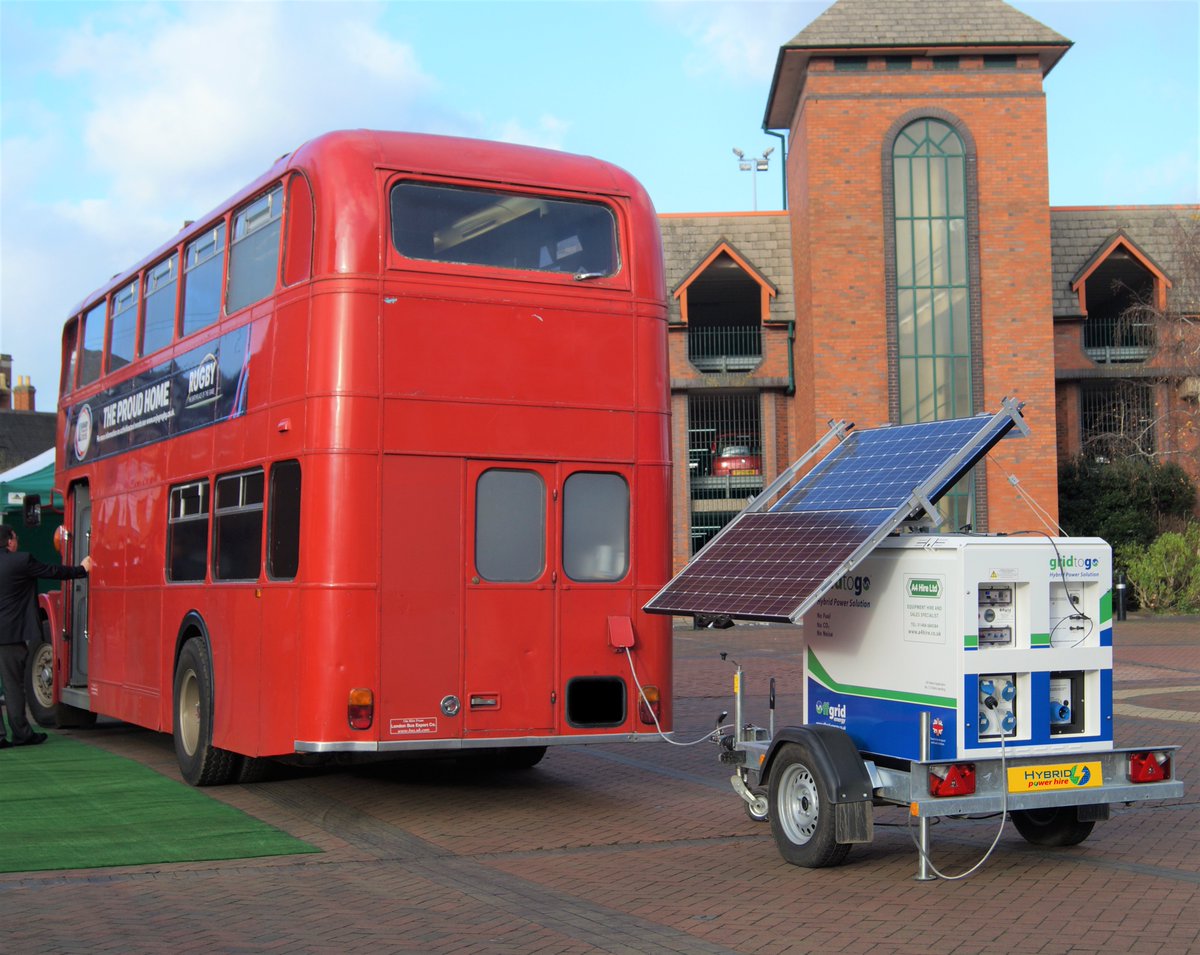 offgridenergy's tweet image. Charged off the mains, topped-up by the sun and capable of turning a big red bus green #generatebetter #offgridenergy 

#offgrid #offthegrid #hybridpower #renewableenergy #ev #evcharging #sustainability #solar #temporarypower #temporarypowersolutions