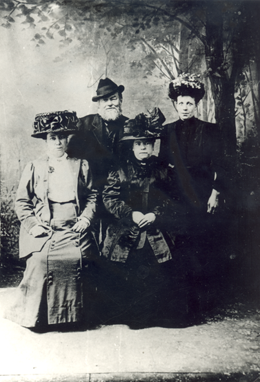 The hats worn by the 3 ladies pictured with Matthew ‘Cricket’ Smith in TY1989.188 confirm its dating of c1907. By this point Edwardian hats had got very big & could resemble a gateau (lady on the left). A new hat was a relatively affordable way of updating your look. [18/20]