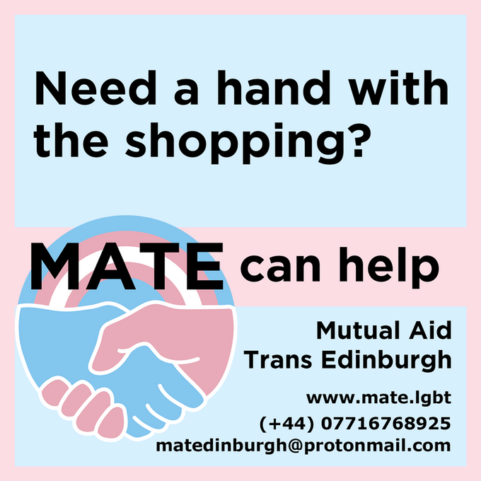 PortyLibrary's tweet photo. For her latest #LGBTHM21 post, Hannah tells us all about @mate_edinburgh (Mutual Aid Trans Edinburgh - M.A.T.E.) and how they've been helping support Edinburgh's Trans-Community since setting up early last year.🏳️‍⚧️⚧️🏳️‍🌈❤️ 

Click through here 👇👇👇

https://t.co/OSsPnkmyQ9 https://t.co/U78gHH3PWv