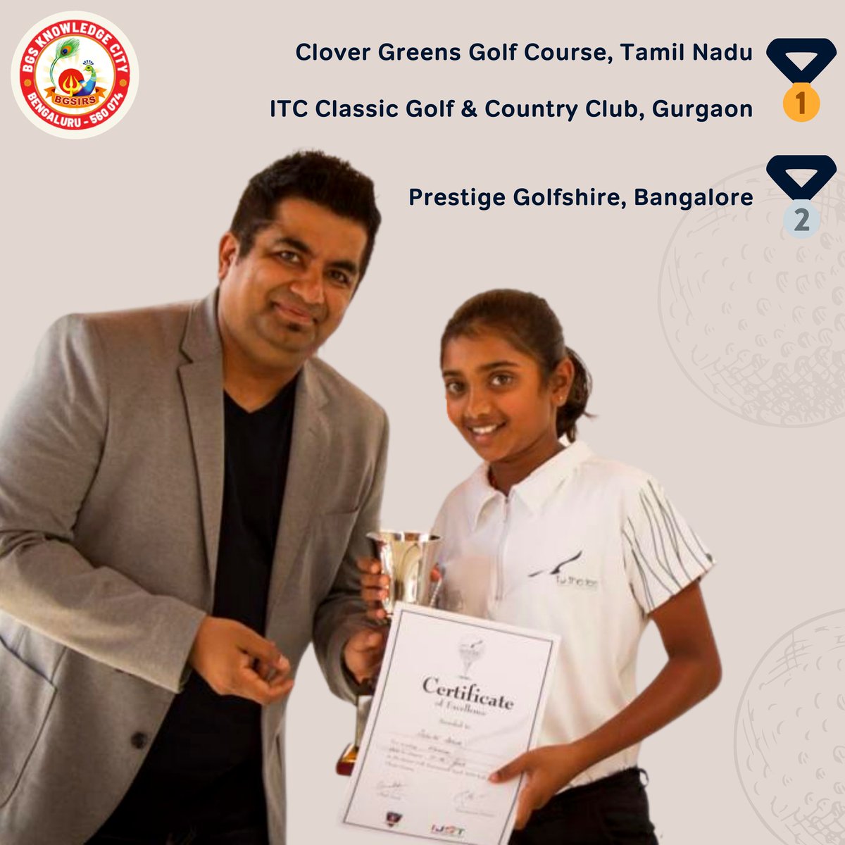 IrsBgs's tweet photo. Asitha Ashok's ticket to #California for Junior #WoldGolfChampionship this year is making us burst with pride. 👏🏼🎉

Safe to say that the next-gen world champions are studying at #BGS International #ResidentialSchool. 

#BGSIRS #Golf #BGSKnowledgeCity #Winner #WGC #GolfCourse https://t.co/vn6kgdUNrB